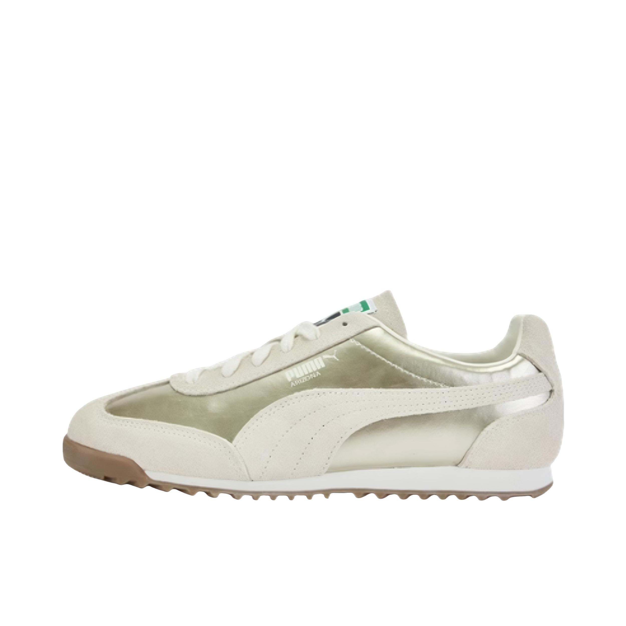 推荐商品：Puma/彪马 Arizona Classic 运动休闲鞋 T头轻盈防滑耐磨百搭情侣薄底 米白色/白色/绿色