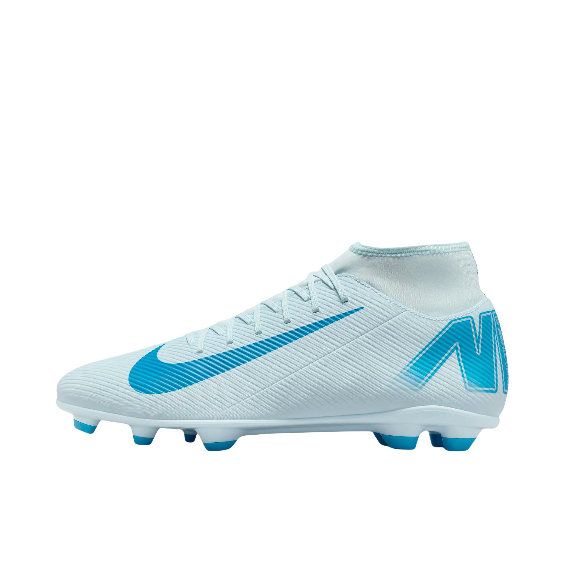 推荐商品：Nike MERCURIAL SUPERFLY 10 CLUB MG 低端 胶质短钉 人造草地 防滑 足球鞋 冰川蓝/轨道蓝