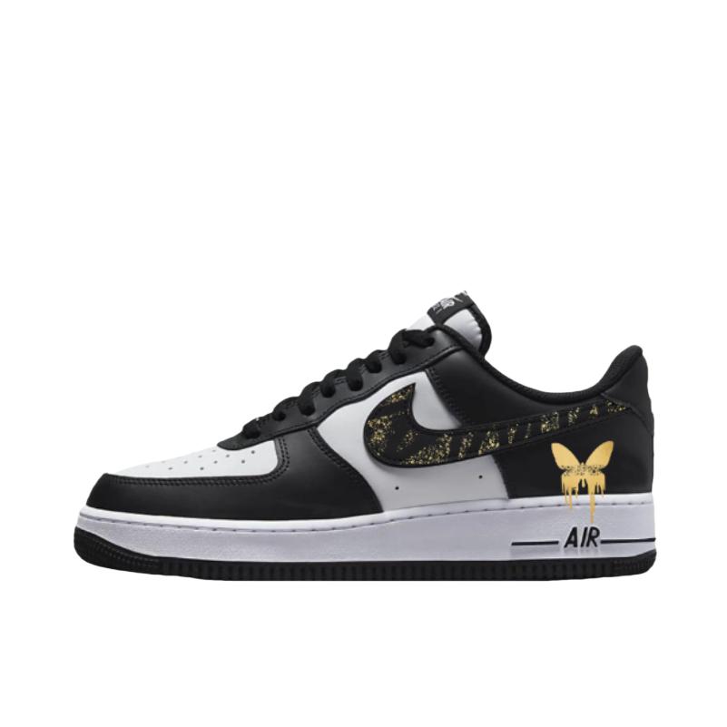 推荐商品：【定制款】 Nike Air Force 1 板鞋 防滑减震耐磨低帮增高 鎏金蝴蝶