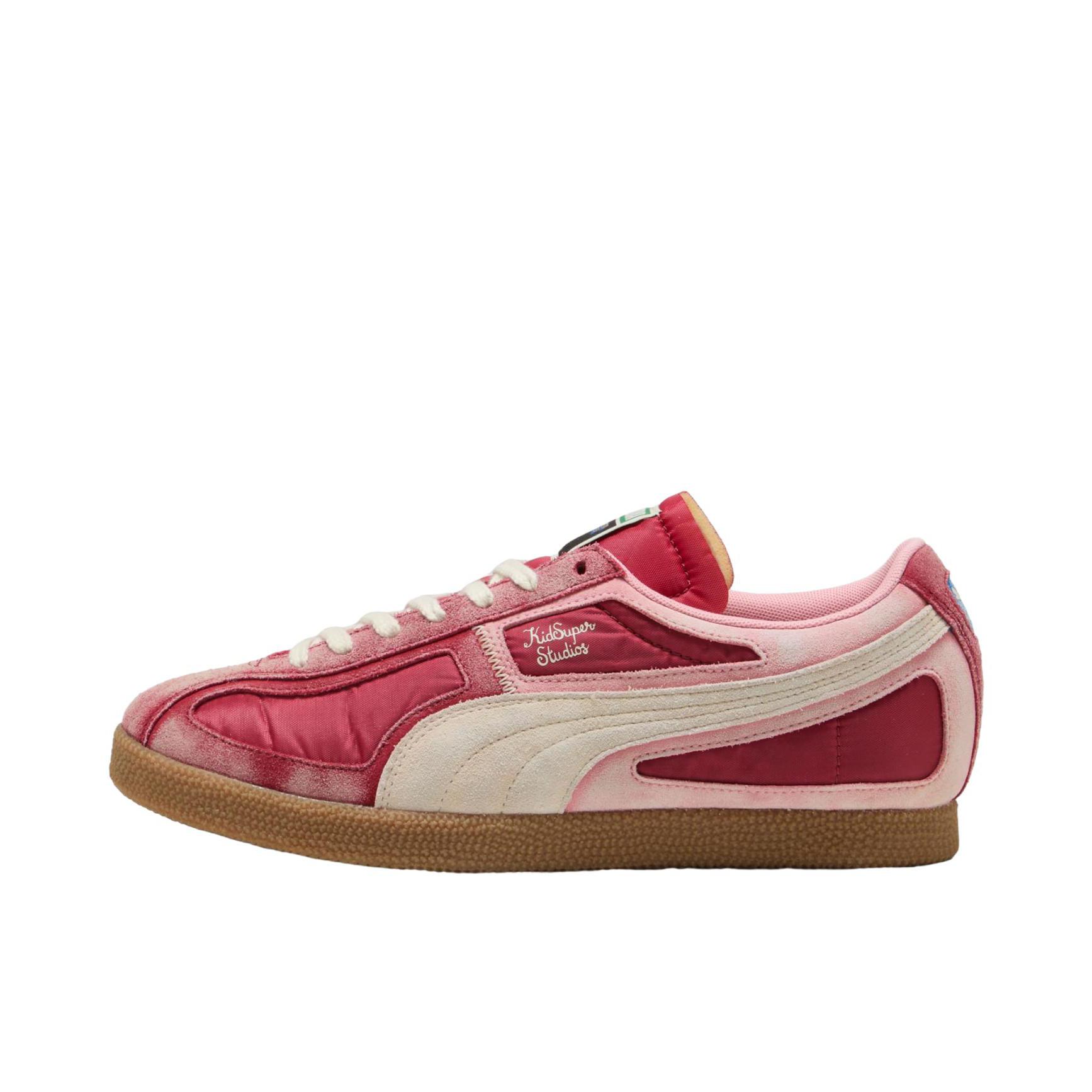 推荐商品：Puma/彪马 Brasil 板鞋 复古系带圆头 KIDSUPER STUDIOS联名/红色/粉色/棕色 