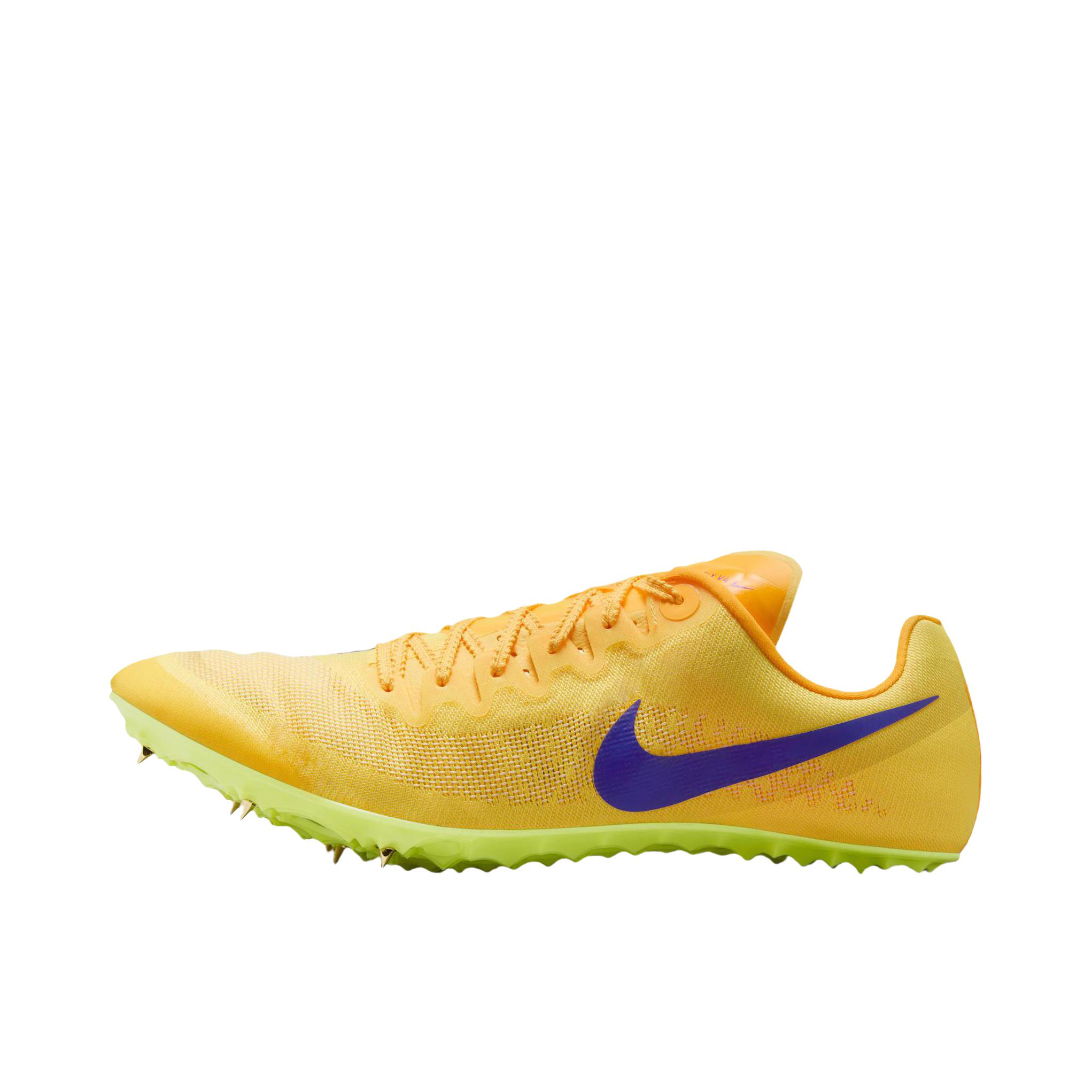 推荐商品：【520礼物】Nike Zoom Ja Fly 4 钉鞋 跑鞋 田径竞速比赛短跑训练防滑耐磨舒适减震耐穿 黄色