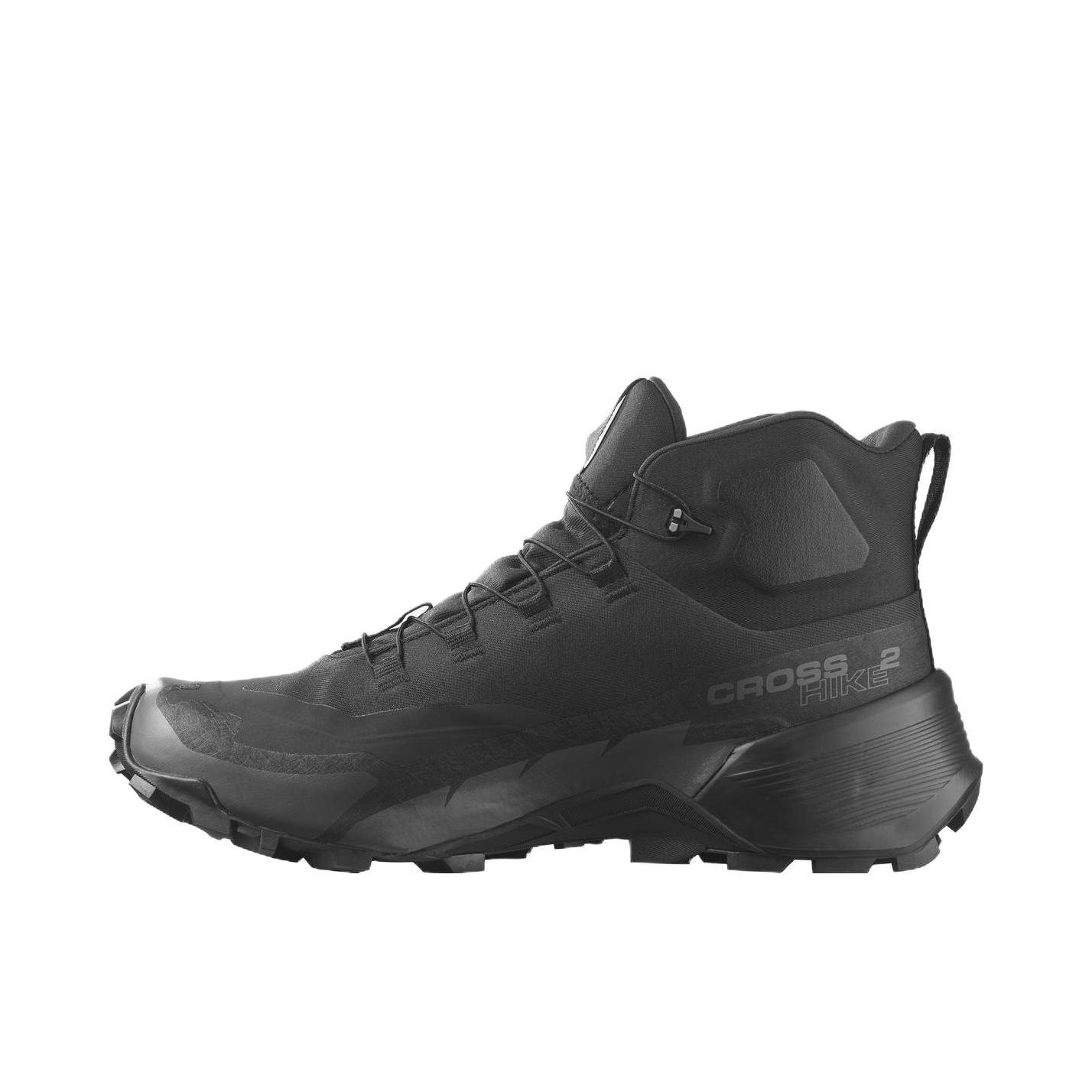 推荐商品：Salomon/萨洛蒙 Cross Hike GTX 2 防滑耐磨 舒适透气 轻便 百搭登山 户外鞋 徒步鞋 深黑色