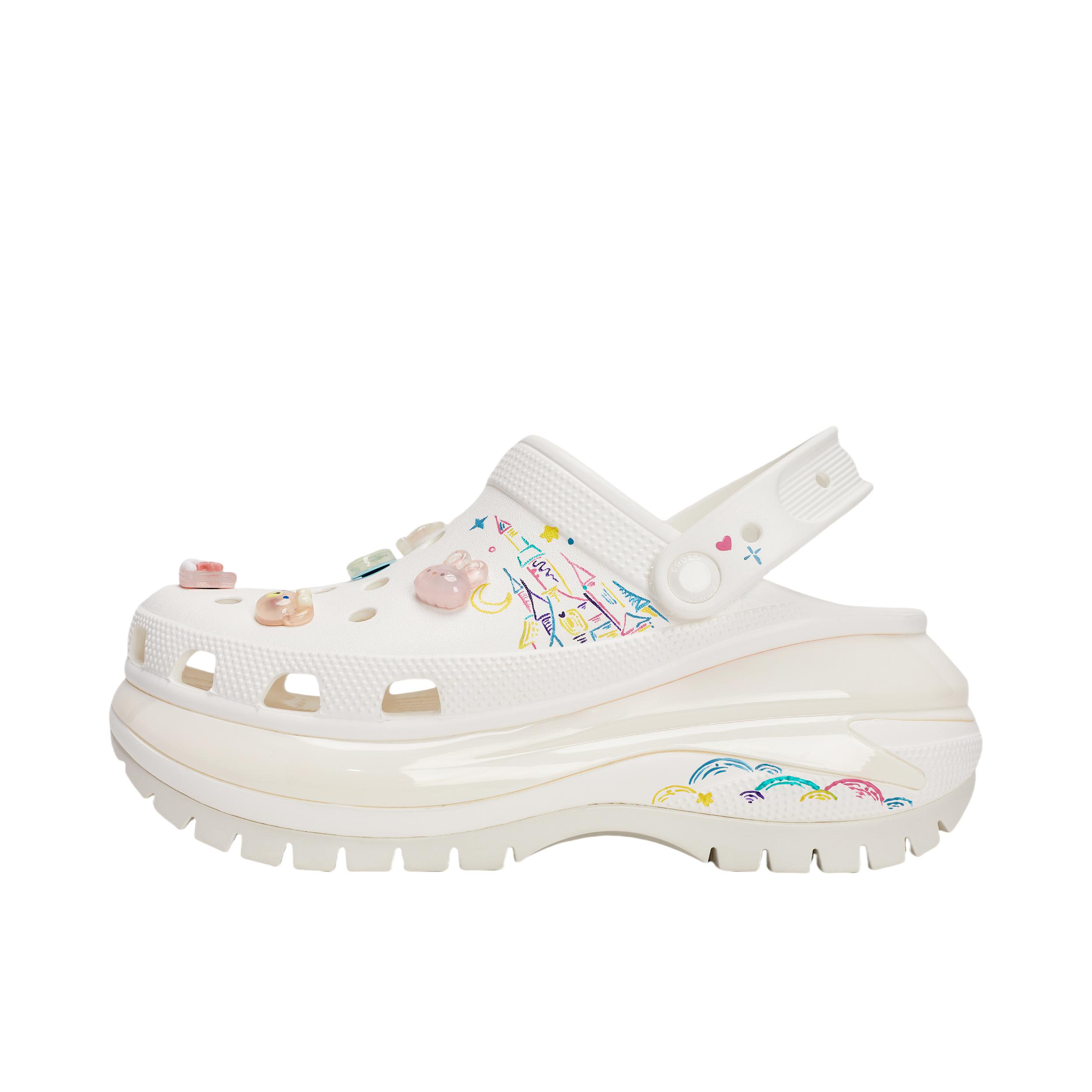 推荐商品：【定制鞋】Crocs/卡骆驰 Mega Crush Clog 日常 包头 厚底 耐磨 洞洞鞋 凉鞋 梦幻城堡