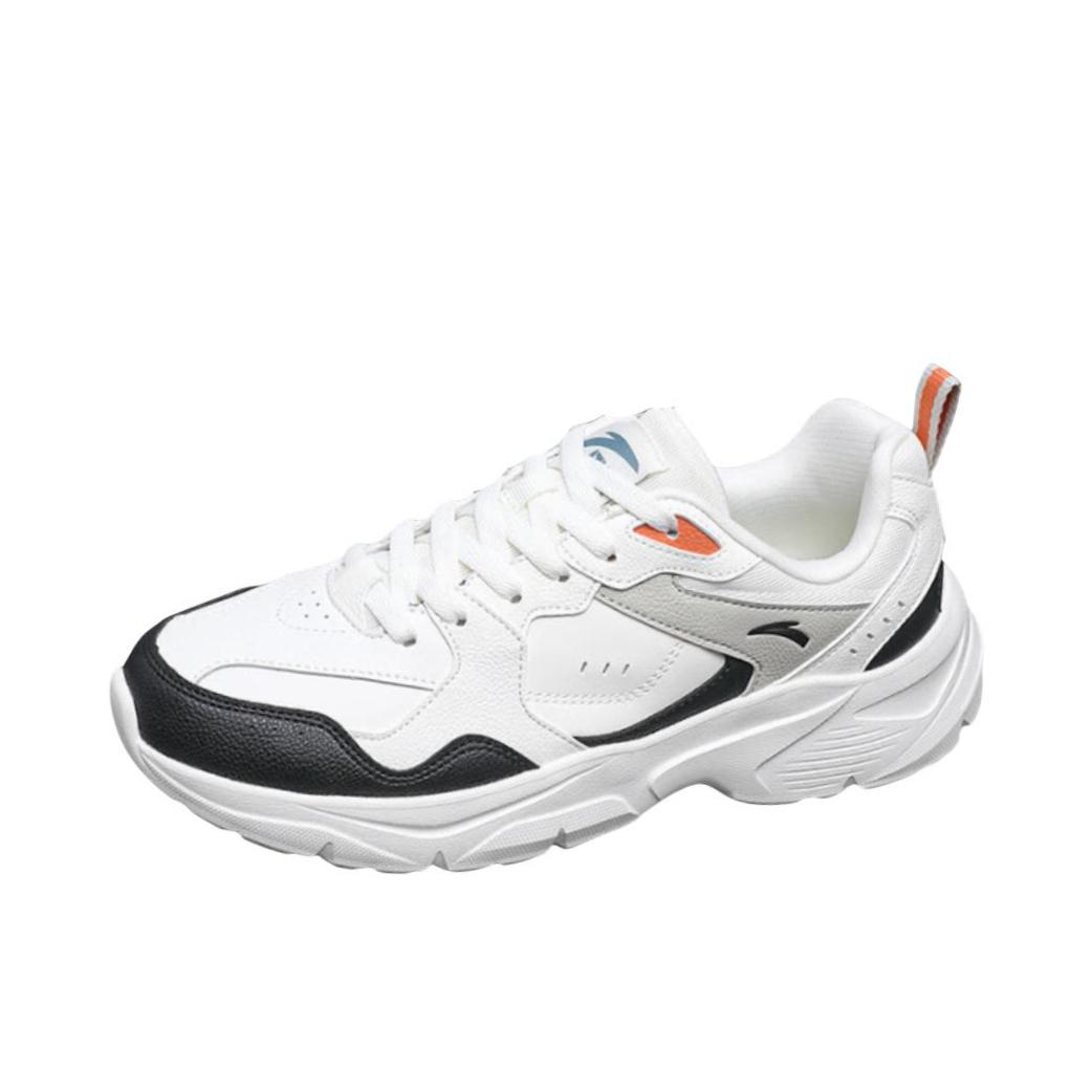 推荐商品：安踏 运动休闲鞋 舒适透气防滑 912538806 象牙白/基础黑/沙丘灰/黄丹橙