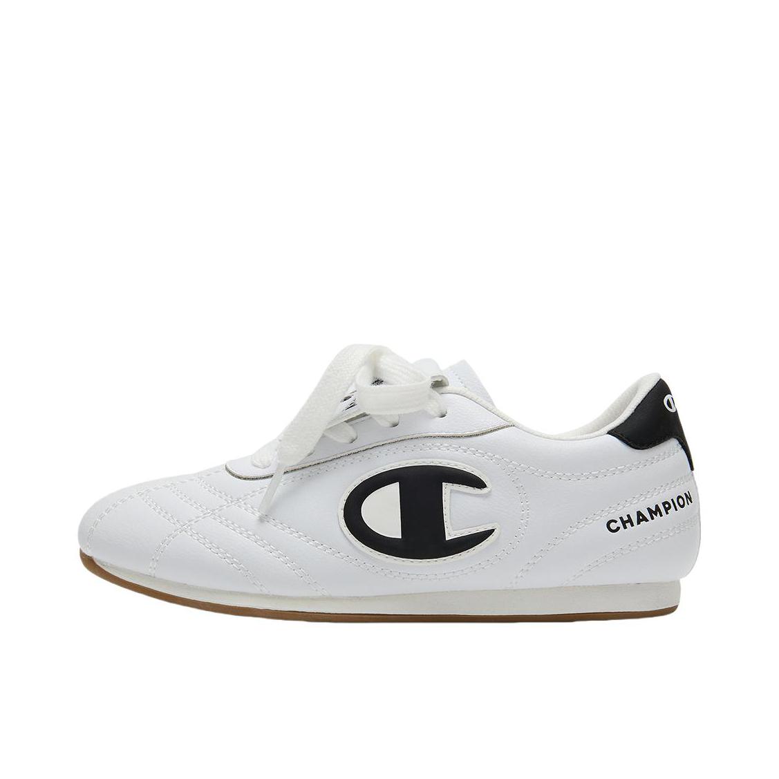 推荐商品：Champion/冠军 板鞋儿童 复古简约薄底 UF46SST01E 大童/冠军白