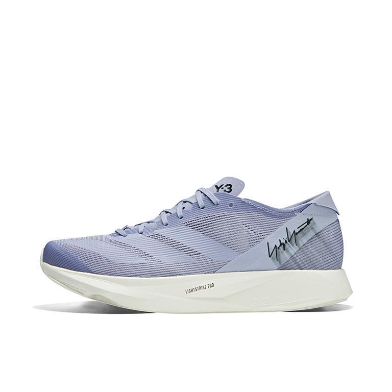推荐商品：adidas Y-3 Takumi Sen 10 跑鞋 织物减震耐磨轻便透气舒适厚底系带竞速训练 浅紫色