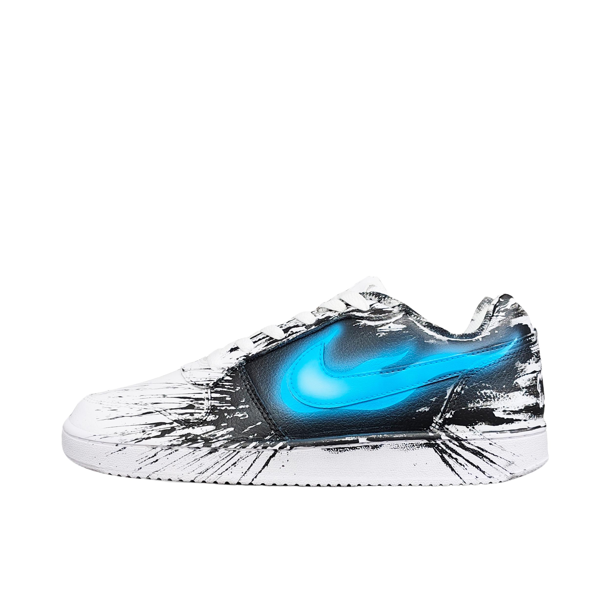 推荐商品：【定制球鞋】Nike Ebernon 板鞋 防滑耐磨舒适轻便合成革百搭复古潮流简约 毒04蓝