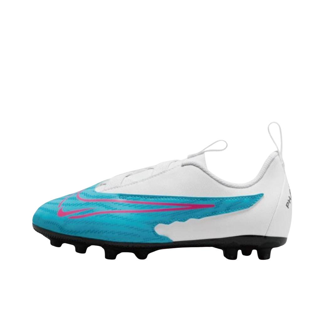 推荐商品：Nike Phantom GX Academy HG 中端 胶质短钉 人工草场 防滑耐磨 减震 舒适百搭 坚硬 足球鞋 GS款/白色/绿色