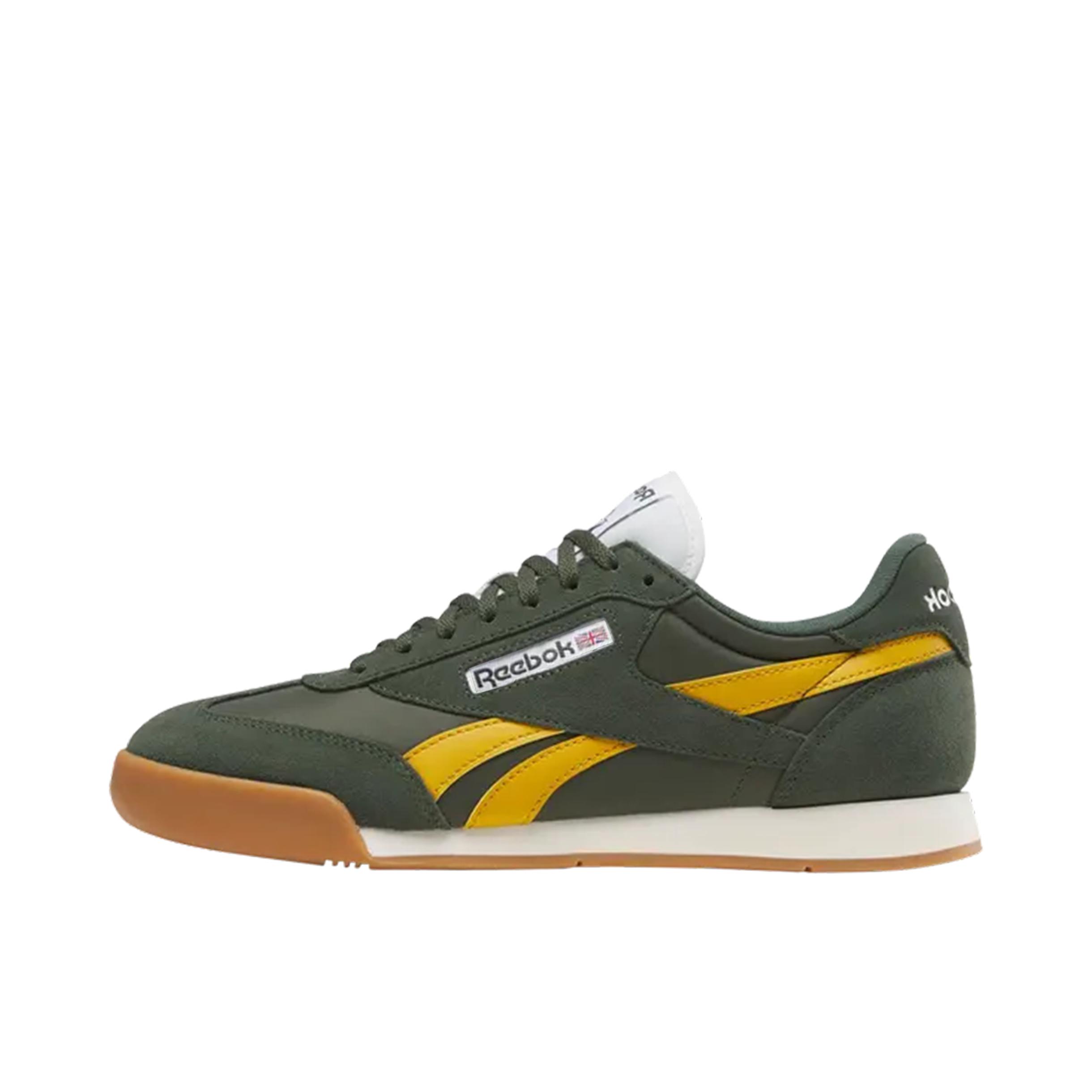 推荐商品：Reebok/锐步 CAMPIO XT 防滑耐磨 低帮 系带 圆头 舒适百搭 板鞋 深绿色