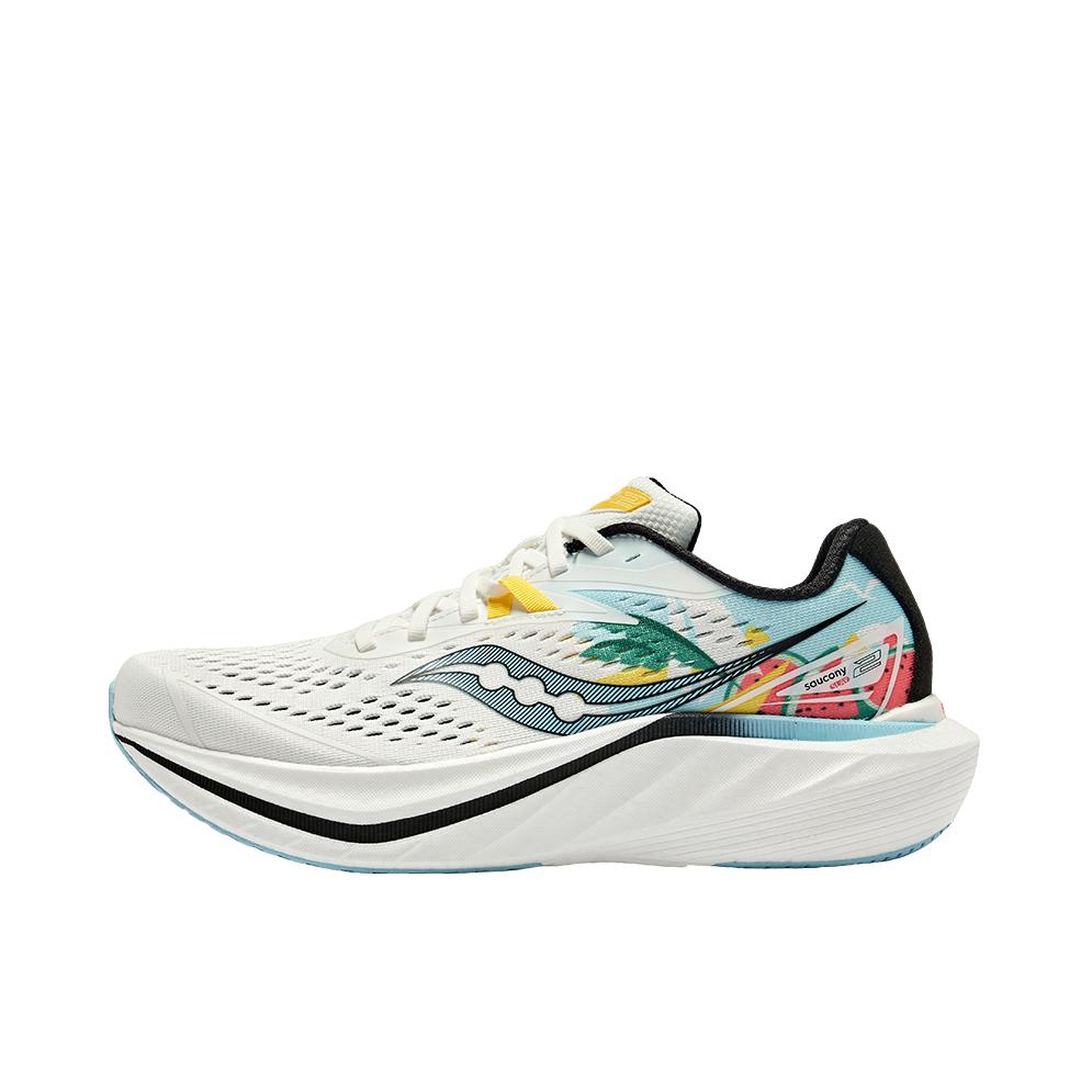 推荐商品：Saucony/索康尼 slay 全速2代 碳板 减震回弹 防滑耐磨 舒适透气 全掌 跑鞋 白兰/黑色