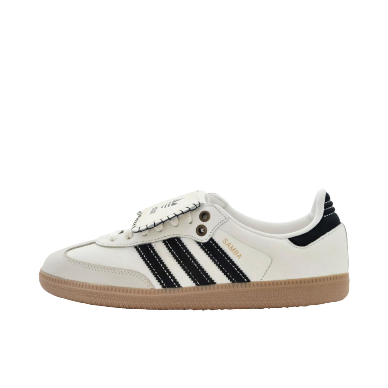 推荐商品：【定制球鞋】 adidas originals SAMBA OG 德训鞋 板鞋 防滑耐磨复古潮流防水织物双鞋带 女款/做旧米白