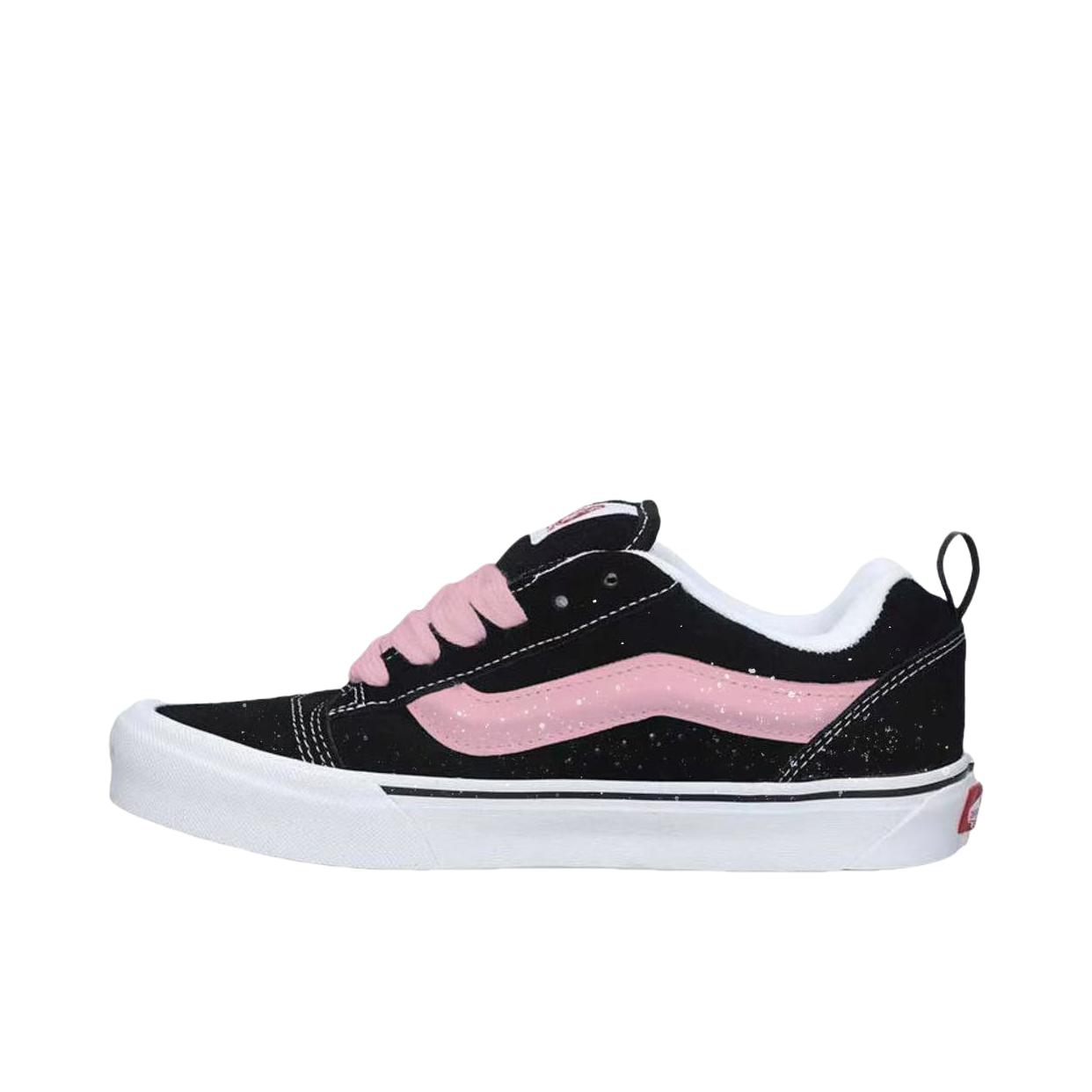 推荐商品：【定制球鞋】 Vans/范斯 Knu Skool 板鞋 防滑耐磨舒适减震时尚潮流复古百搭简约街头 粉玫泼溅