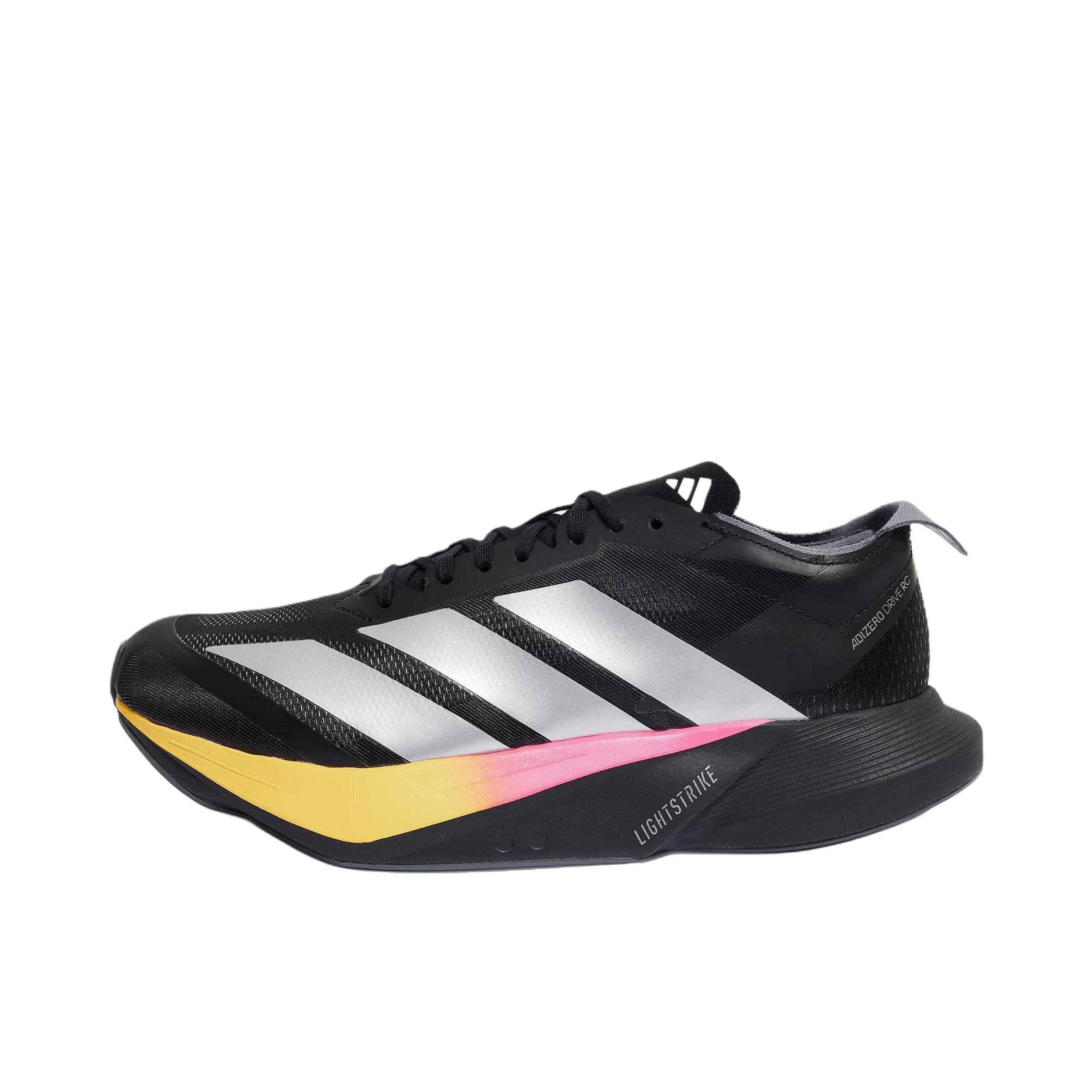 推荐商品：adidas ADIZERO DRIVE RC 跑鞋 专业竞速减震支撑回弹碳柱涤纶轻便防滑 黑色 