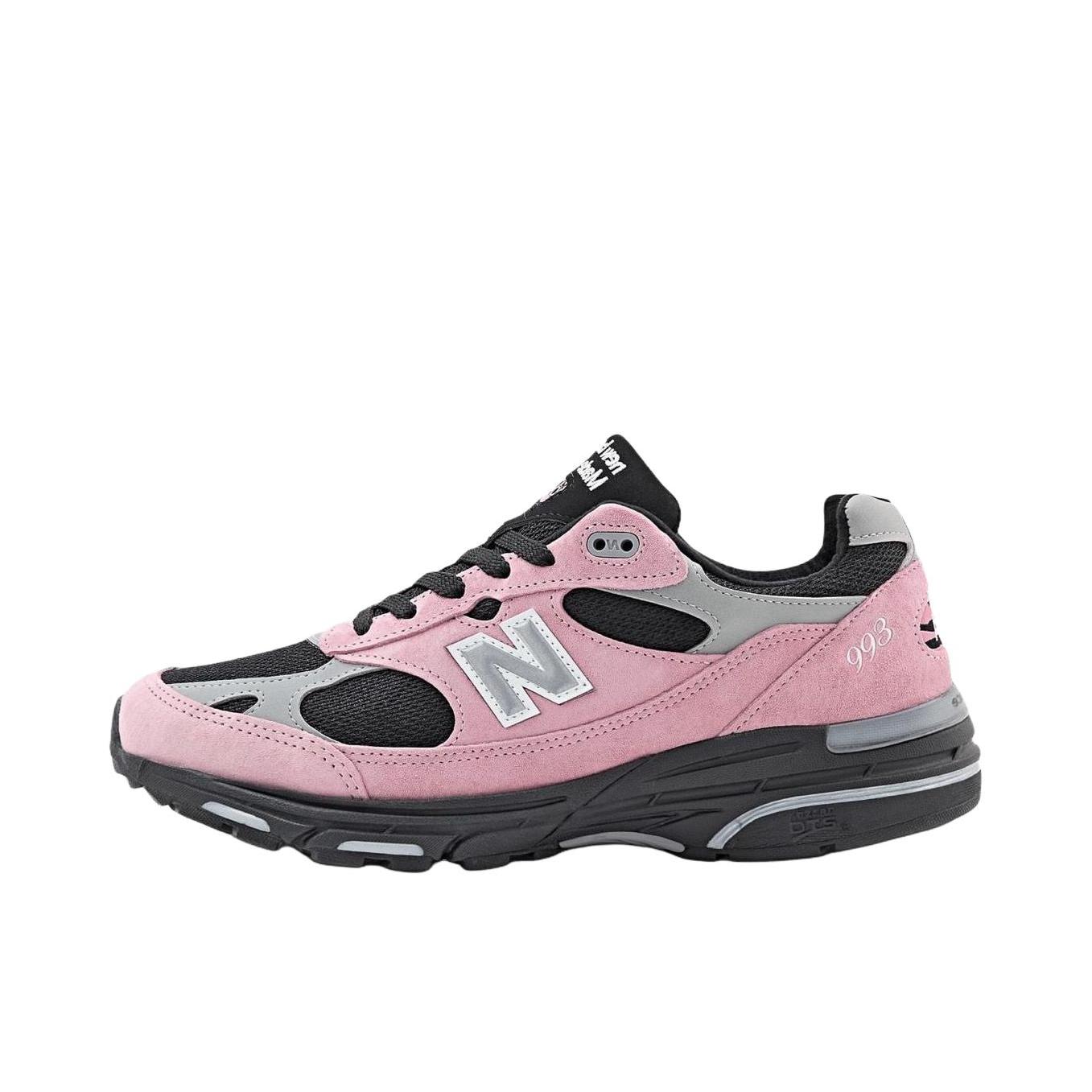 推荐商品：New Balance 993 跑鞋 防滑耐磨舒适透气减震织物轻便复古运动贴合 D宽/粉色
