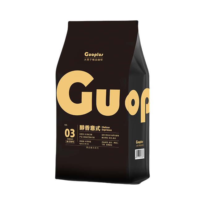 推荐商品：GUOPLUS 醇香意式 咖啡豆 1kg 袋装