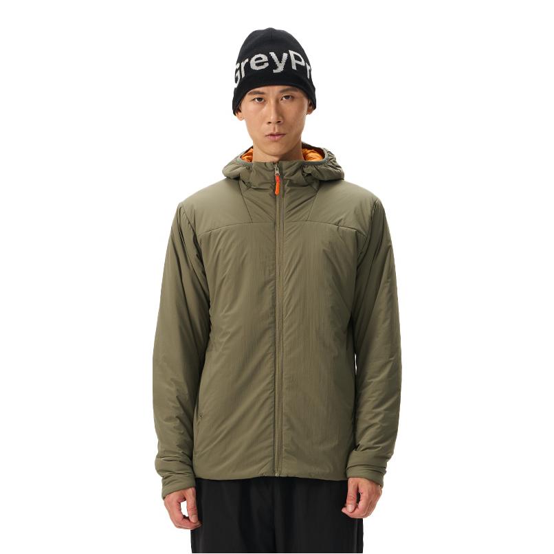 推荐商品：Motowave/摩浪 保暖羊毛连帽长袖棉服 34627 橄榄绿