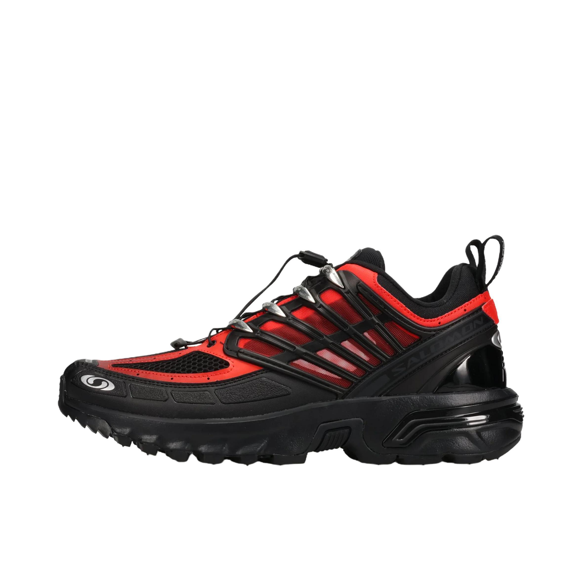 推荐商品：Salomon/萨洛蒙 ACS Pro 户外机能 减震 轻便 跑鞋 黑色/红色