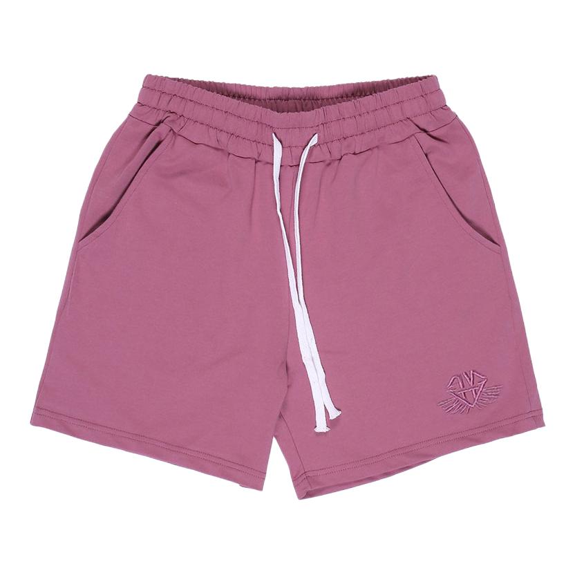 推荐商品：anvtt 透气美式刺绣毛圈运动短裤 DK303 铁红