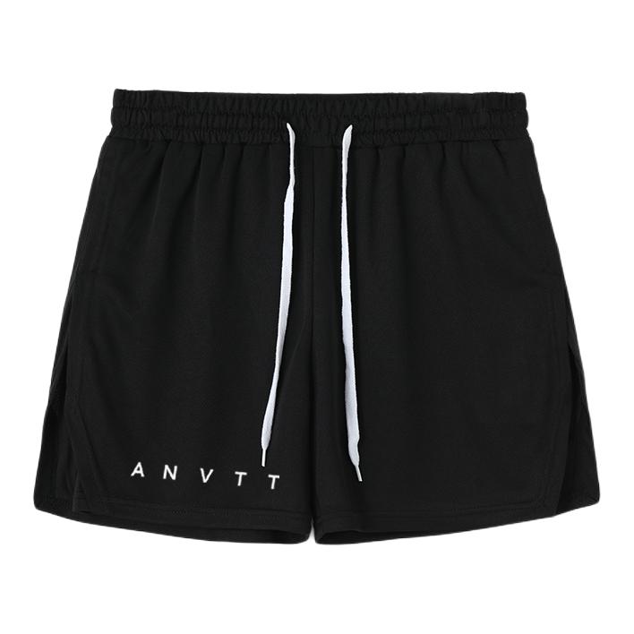 推荐商品：anvtt 速干假两件3分运动短裤 22DK03 黑