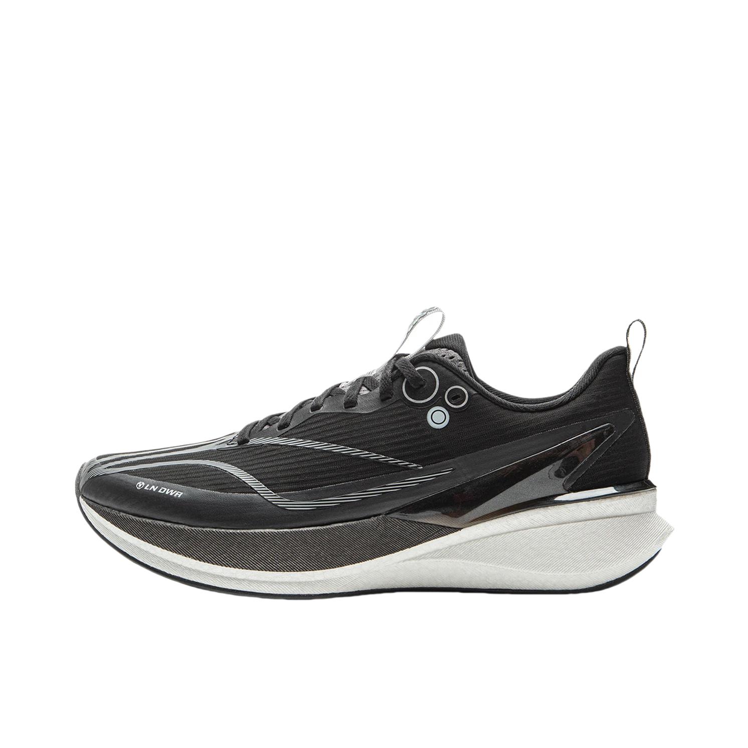 李宁 赤兔8 Pro 跑鞋 䨻丝轻弹科技轻量高回弹竞速体考体测减震全掌轻便训练 全黑色