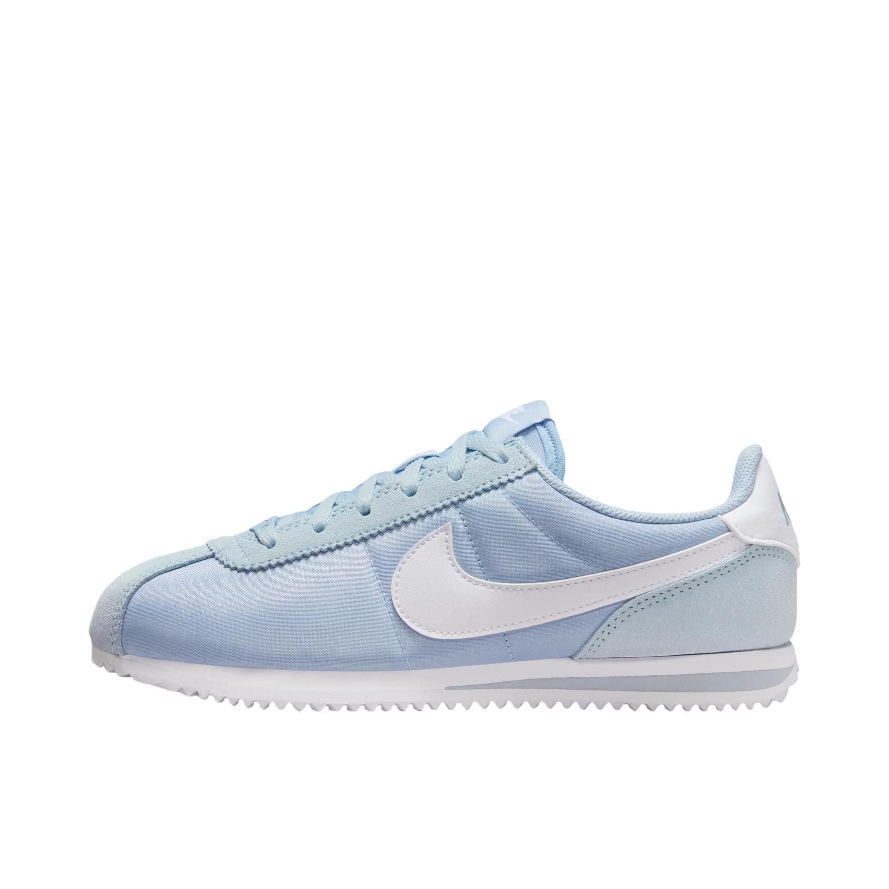 推荐商品：Nike Classic Cortez 阿甘鞋 跑鞋 防滑耐磨缓震透气轻便抓地舒适低帮耐穿贴合 大童/蓝色