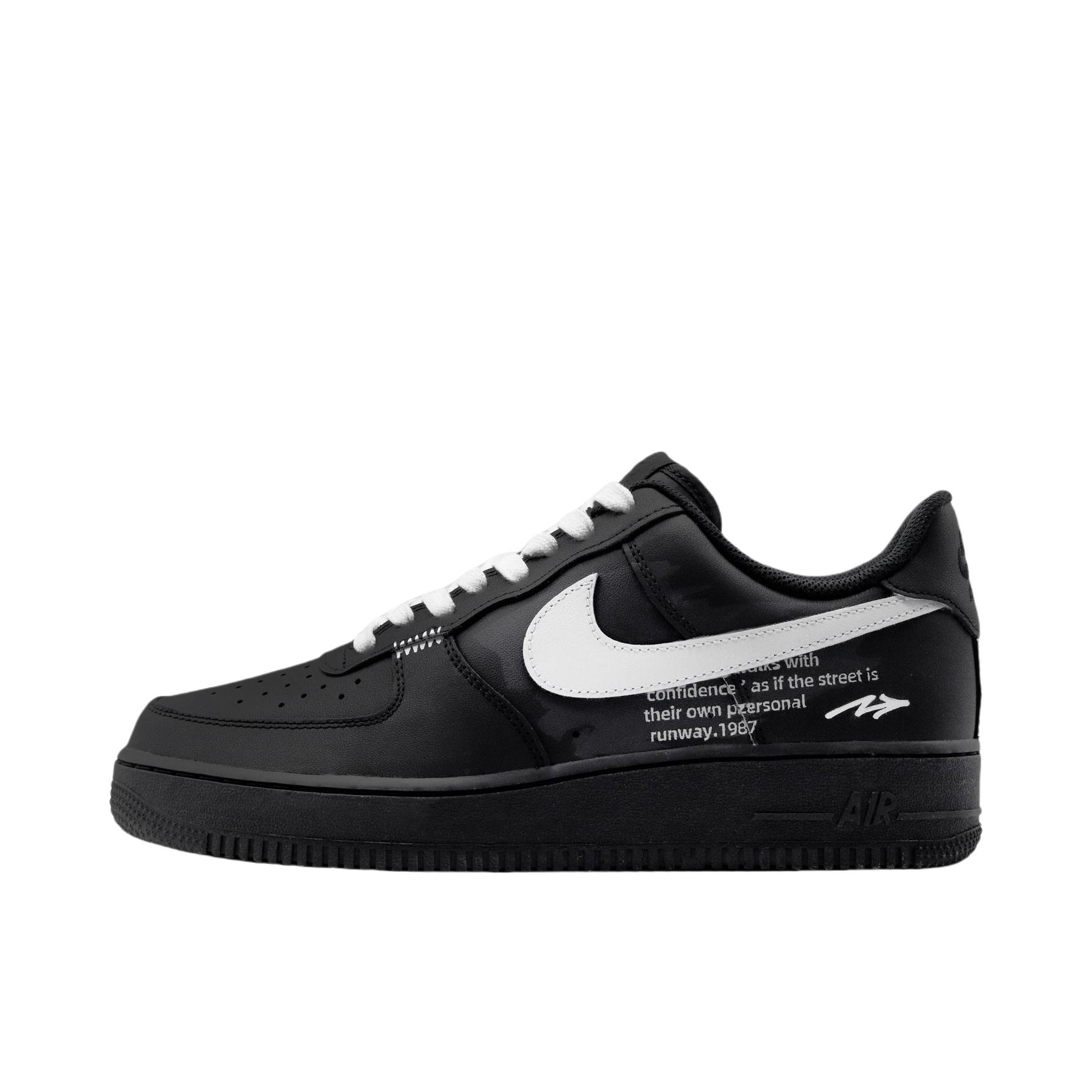 推荐商品：【定制款】 Nike Air Force 1 板鞋 防滑减震耐磨低帮增高 巡回