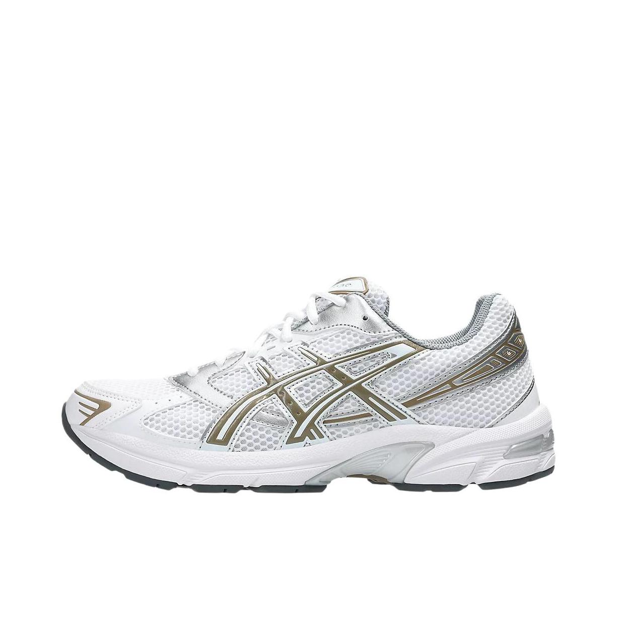推荐商品：Asics/亚瑟士 Gel-1130 跑鞋 防滑耐磨缓震抓地织物网布透气复古马拉松短跑贴合圆头千禧风 白色/棕色