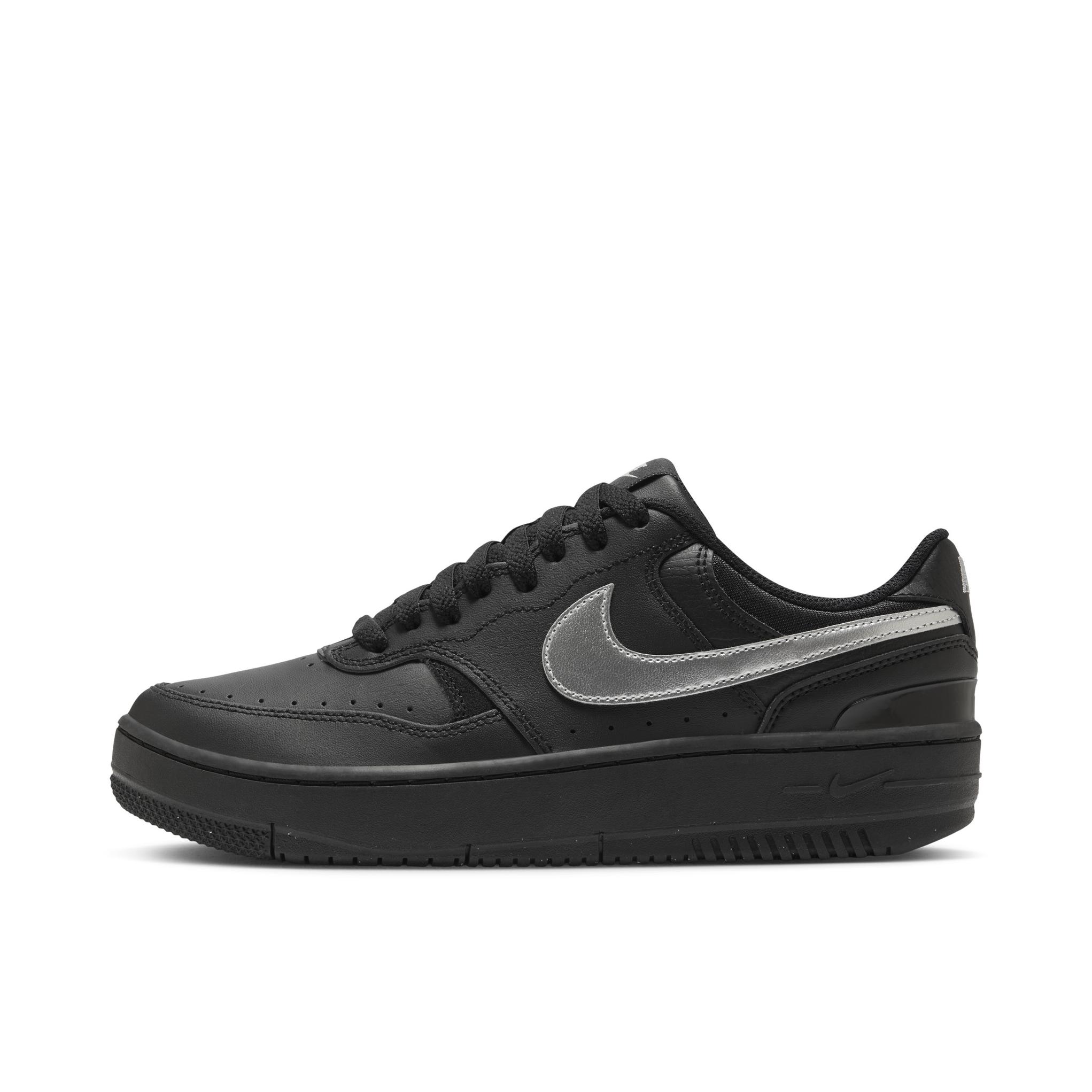 推荐商品：Nike Gamma Force 板鞋 轻便缓震透气复古 女款/黑色/银色