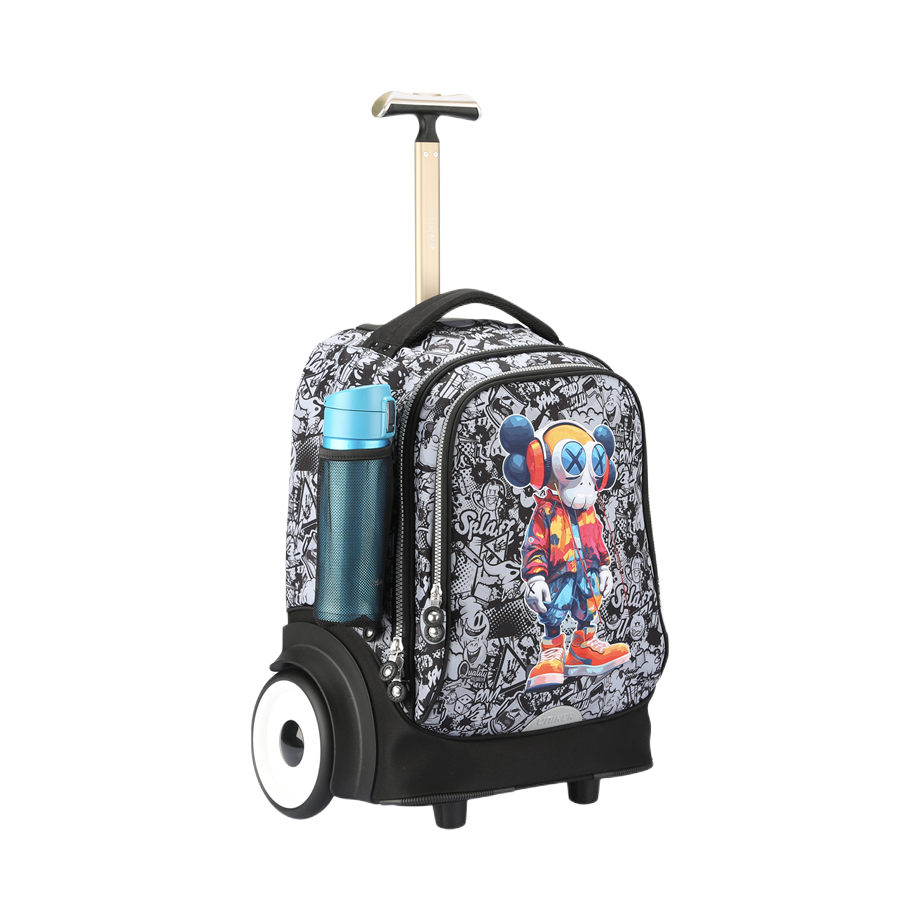 推荐商品：UNIKER/优丽克 初高中小学生拉杆可爬楼大轮子时尚潮流儿童书包旅行箱童包