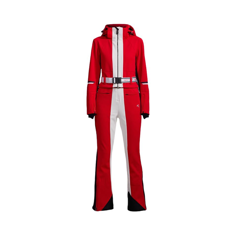 推荐商品：tittallon/体拓 C系列透气防水耐磨拉链修身滑雪服 女装 FFW33015 红