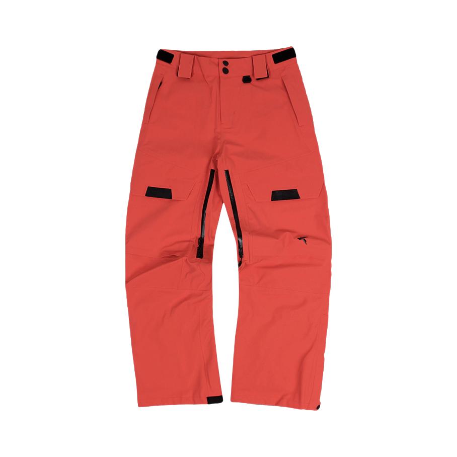 推荐商品：tittallon/体拓 防水硬壳保暖耐磨直筒冲锋裤 FTU22025 红