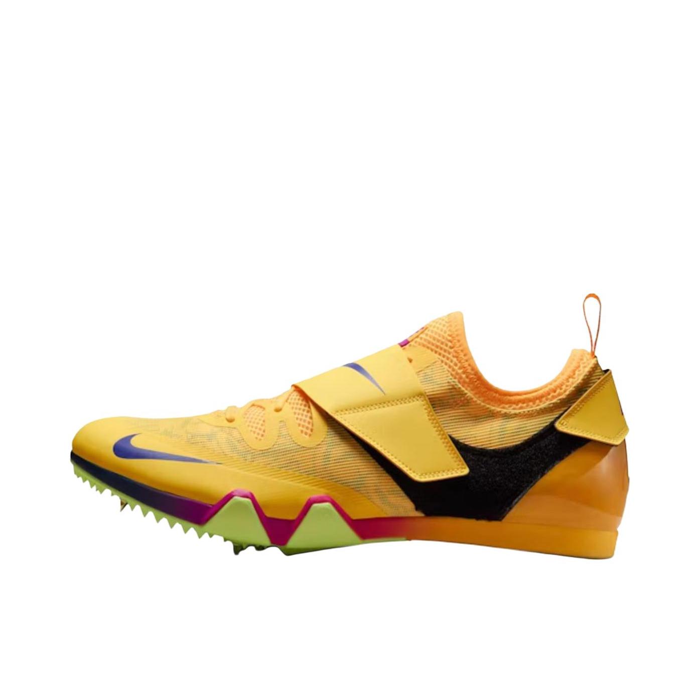 推荐商品：Nike Pole Vault Elite 织物 防滑耐磨 透气 专业训练 田径 跑鞋 黄色/黑色 