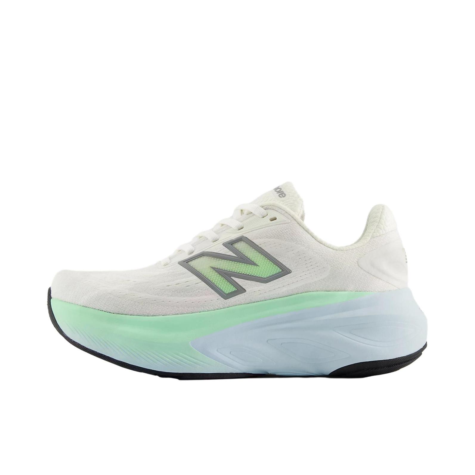 推荐商品：New Balance Fresh Foam X More v6 跑鞋 缓震回弹支撑 B宽/男款/白色/青色