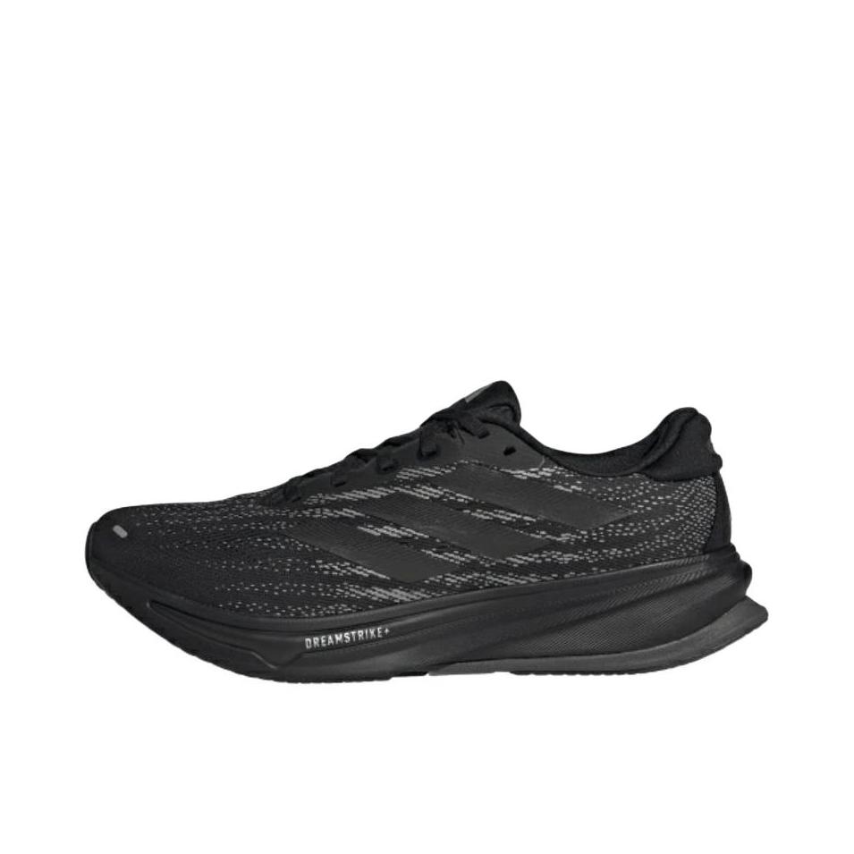 推荐商品：adidas SUPERNOVA Rise 2 跑鞋 缓震回弹稳定透气防滑耐磨防水支撑轻便贴合柔弹 黑色/深灰色