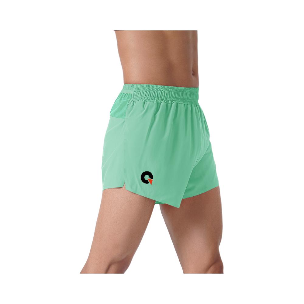 推荐商品：gofind running 透气吸汗速干运动短裤 GSA11155 绿