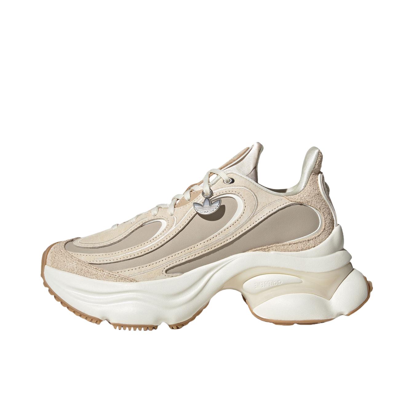 推荐商品：adidas Originals OZVENUZ 运动休闲鞋 低帮增高厚底复古缓震 汉玉白/奇妙白/树脂黄
