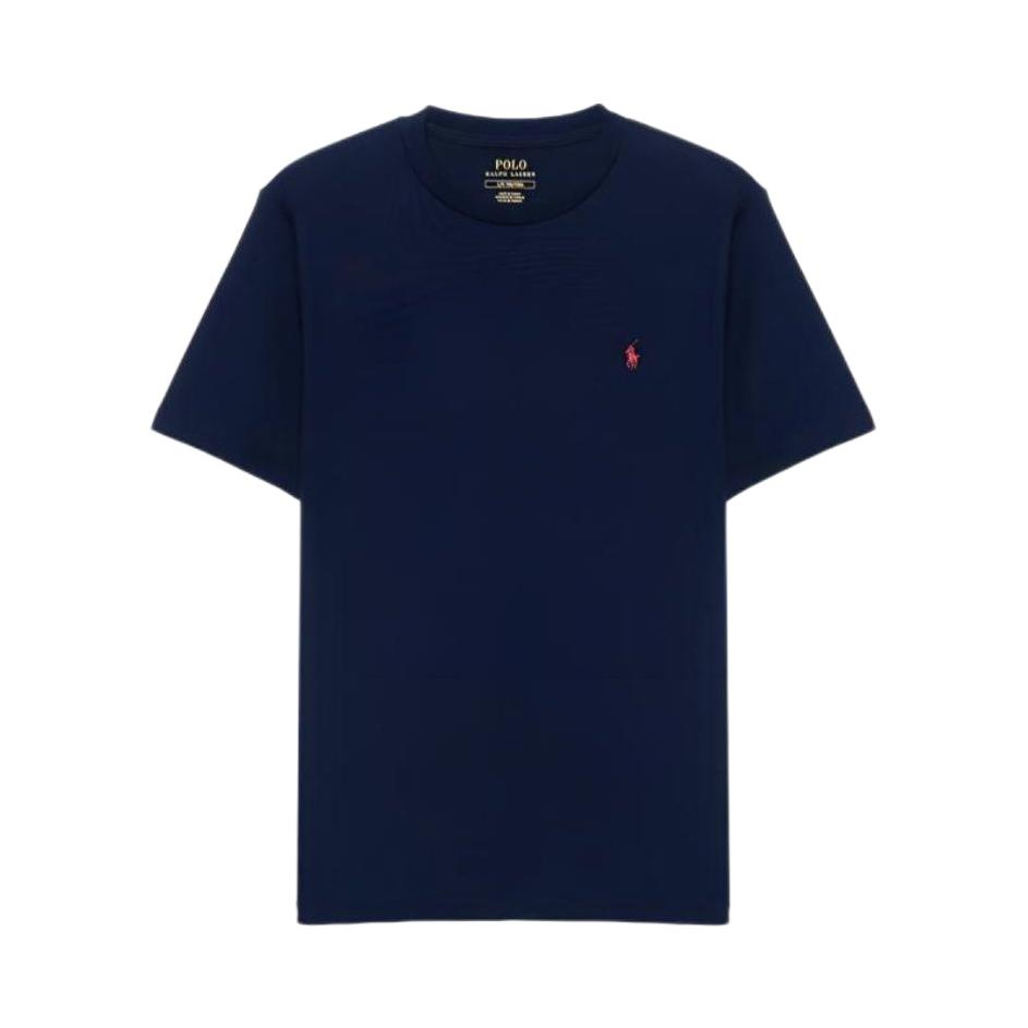 推荐商品：【安乾镐同款】Ralph Lauren/拉夫劳伦童装 纯色圆领短袖T恤成人可穿 男中大童 323832904036 藏蓝