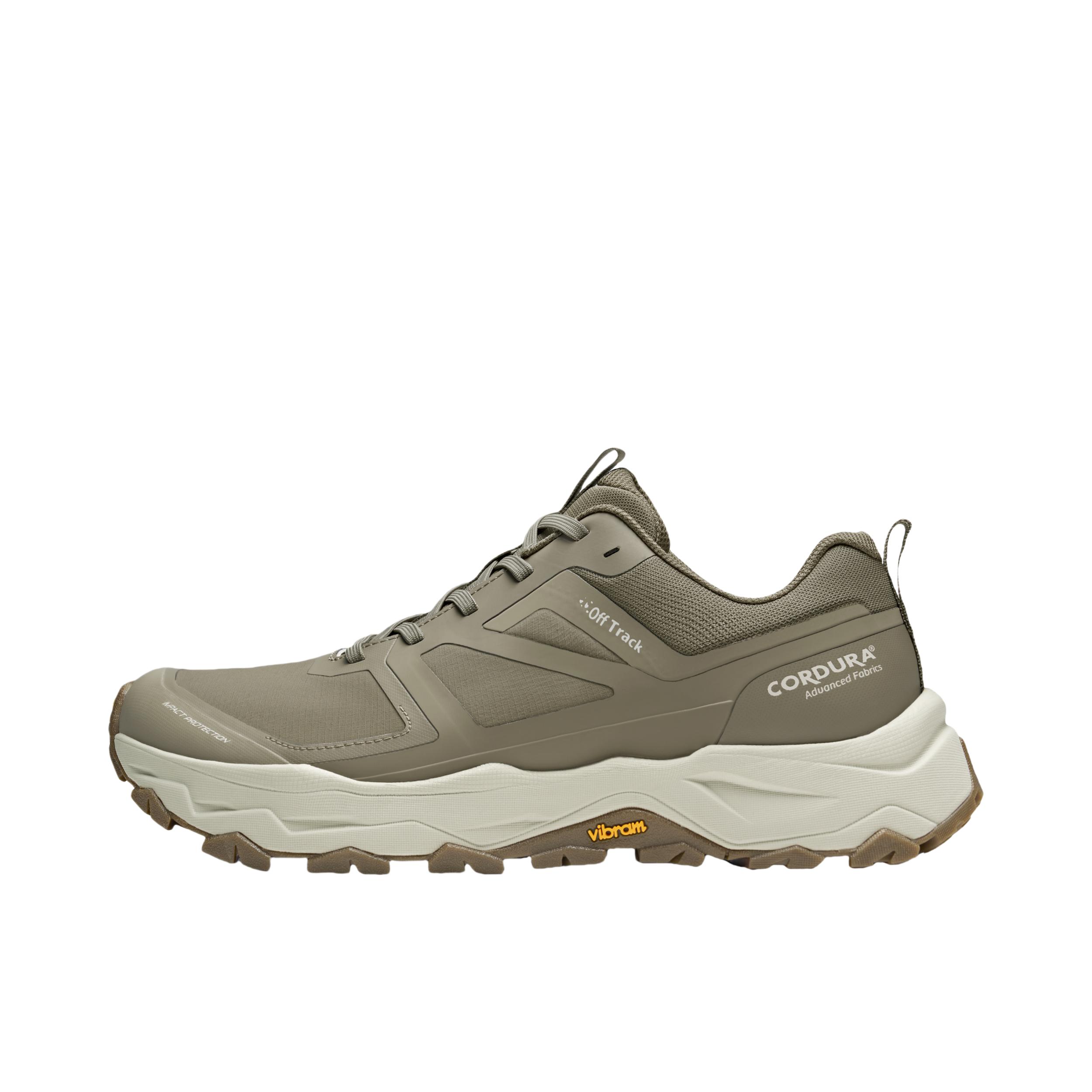 推荐商品：Pelliot/伯希和 UT-凌越 Vibram 户外鞋 徒步鞋 运动减震简约越野防刮轻量 烟灰色/卡其色 