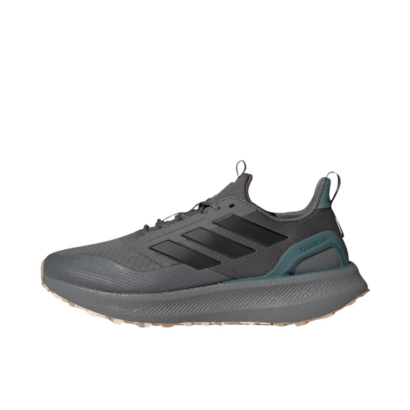 推荐商品：adidas PUREBOOST 5 CLIMACOOL 跑鞋 防滑耐磨舒适透气缓震回弹百搭防水短跑 灰色/黑色