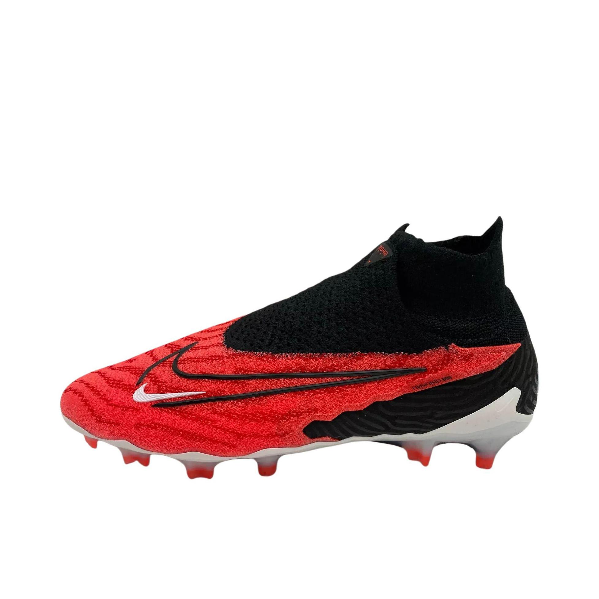 推荐商品：Nike Phantom GX Elite SG Pro 顶级 钢钉 人工草地 防滑耐磨 舒适减震 松软 时尚 足球鞋 红色/黑色 