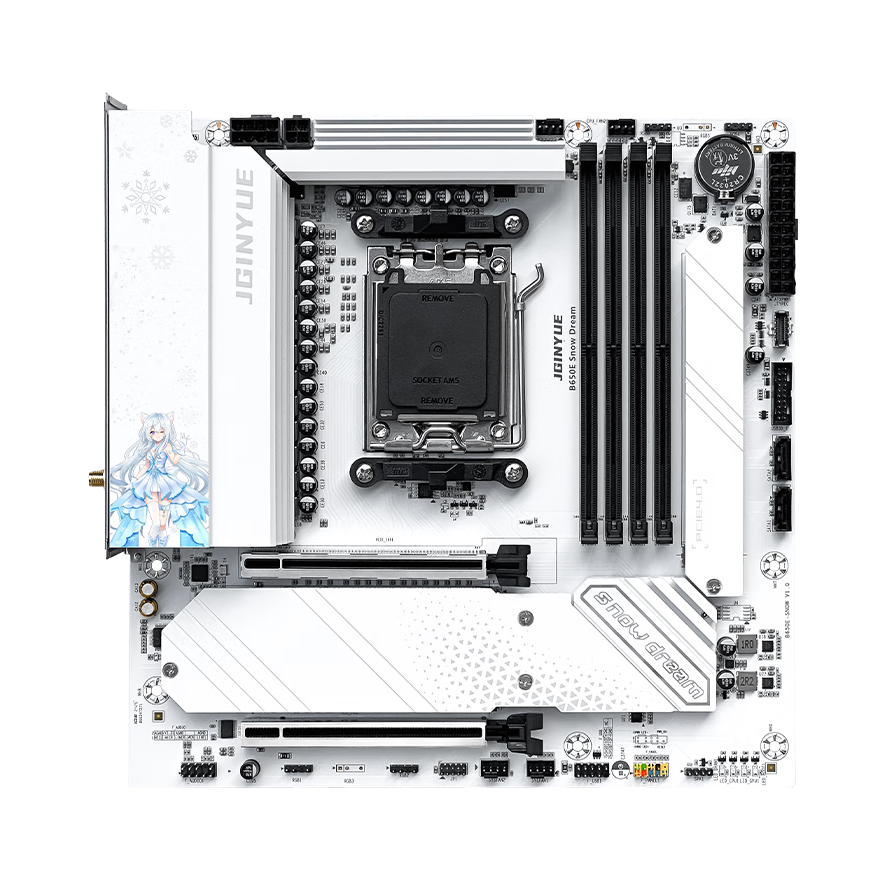 推荐商品：精粤 B650系列 DDR5电脑主板 夜魔 雪之梦 支持PCIE4.0 ARGB