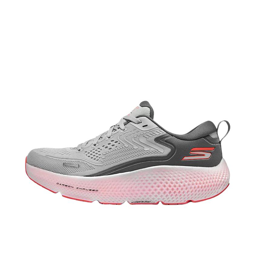 推荐商品：Skechers/斯凯奇 Go Run Max Road 6 碳板 减震 防滑耐磨 舒适轻便 跑步鞋 灰色/红色