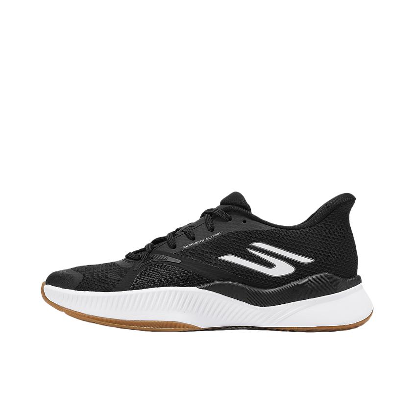 推荐商品：Skechers/斯凯奇 Slip ins 轻便 舒适 网格 减震 篮球鞋 黑色/白色