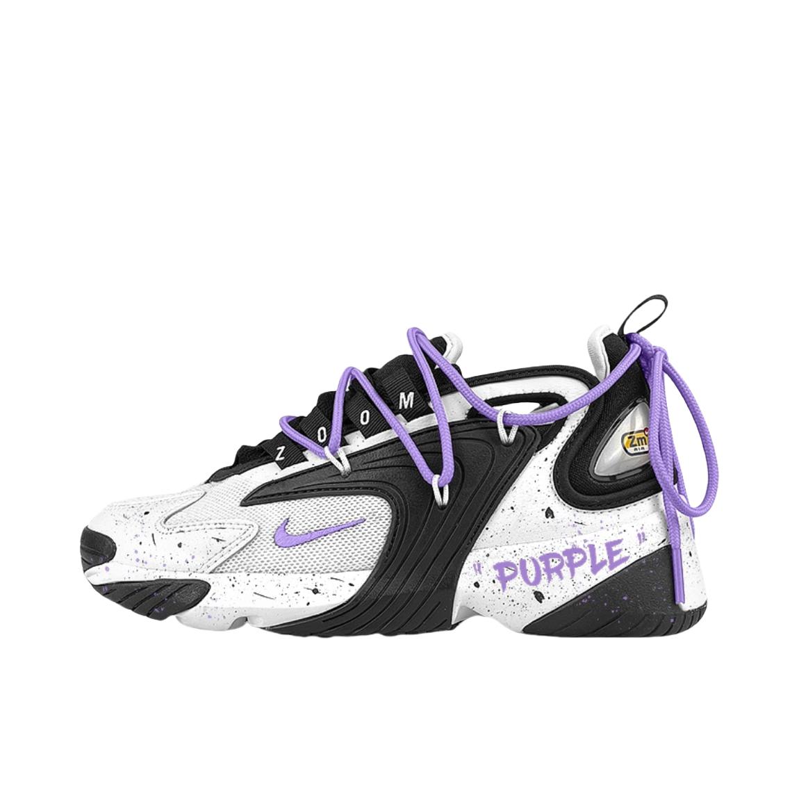 推荐商品：【定制球鞋】 Nike Zoom 2K 运动休闲鞋 泡棉舒适减震防滑耐磨低帮网布透气百搭复古 紫色