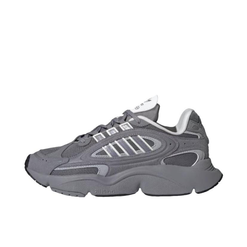 推荐商品：adidas Originals Ozmillen 舒适缓震 网面 防滑耐磨 复古 运动休闲鞋 老爹鞋 灰色/金属银/汉玉白