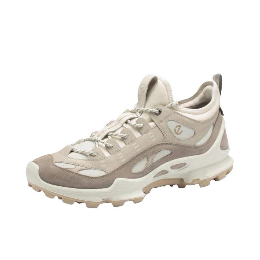 推荐商品：ECCO/爱步 Biom C Trail 户外鞋 登山鞋 牛皮复古耐磨防滑 灰色/白色