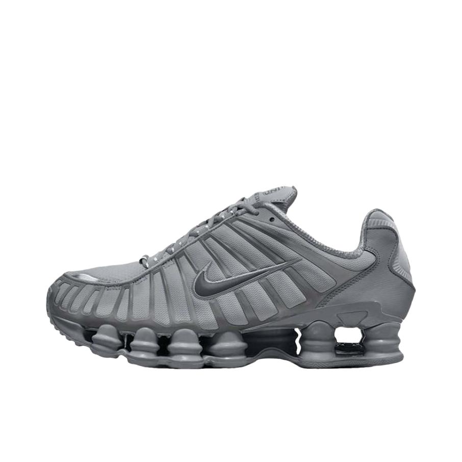 推荐商品：Nike Shox TL 运动休闲鞋 全掌气柱缓震回弹透气防滑耐磨百搭复古贴合圆头 深灰色