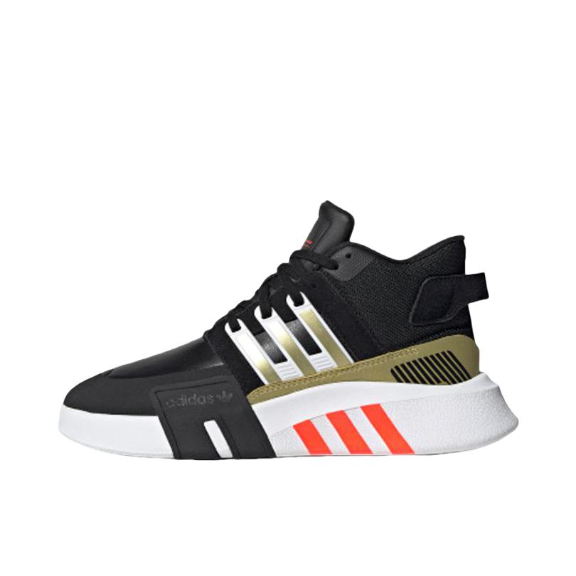 推荐商品：adidas Originals EQT BASK ADV V2 运动休闲鞋 防滑耐磨轻便透气舒适复古 White/Gold/Orange 白色/金色/橙色