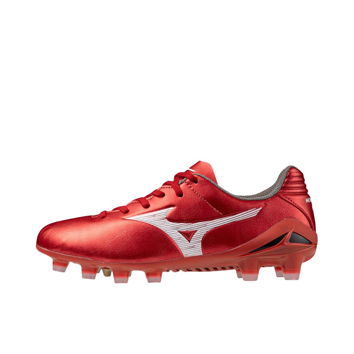 推荐商品：Mizuno/美津浓 Monarcida neo 3 ELITE 袋鼠皮 防滑 耐磨 圆头 足球鞋 大童/红色