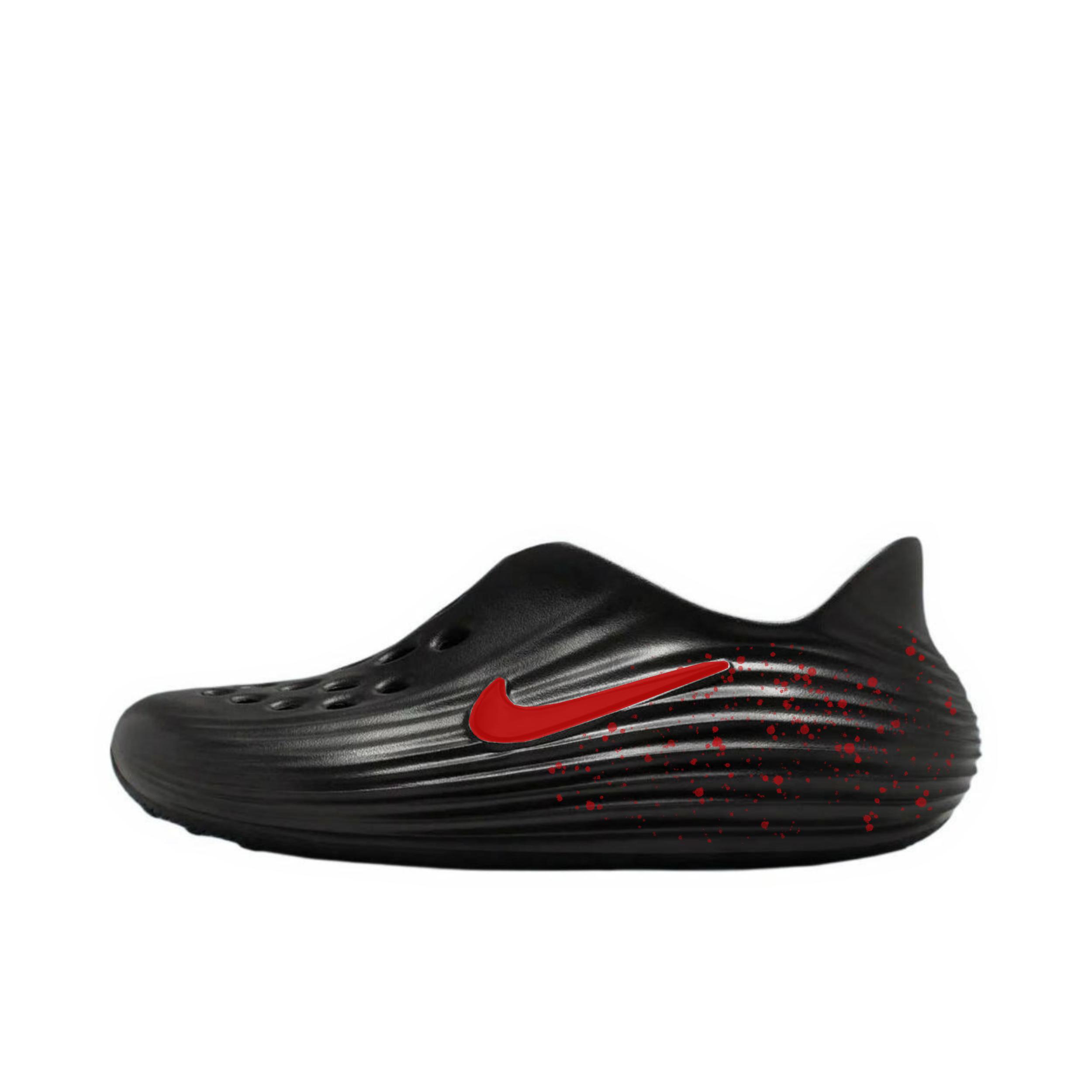 推荐商品：定制款 Nike ReactX Rejuven8 凉鞋 做旧轻便橡胶舒适 满天星/红色